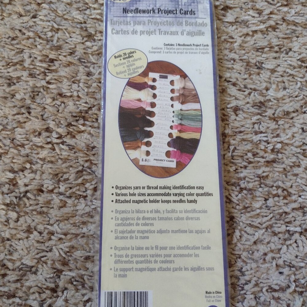 3-pack NEW needlework project cards